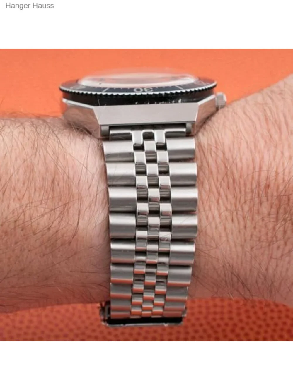 18mm Quick Release Stainless Steel Jubilee Watch Band Replacement for Q Timex